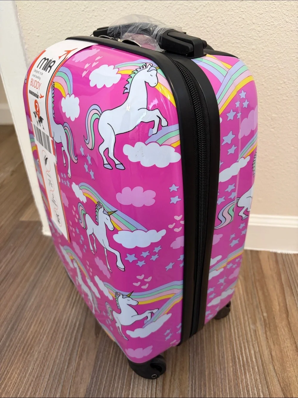 Buddy Kids Unicorn 🦄 Carry-On Suitcase - Pink